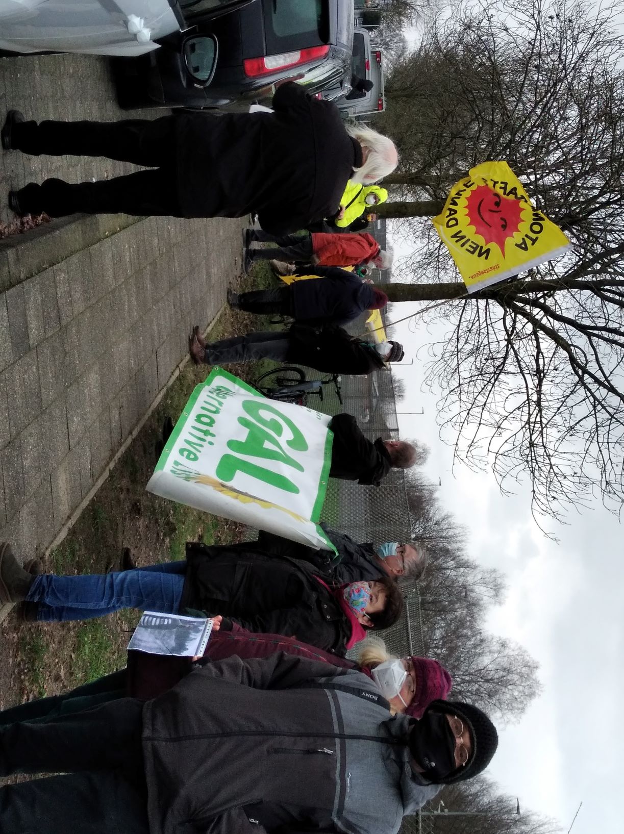 Foto vom Trauermarsch