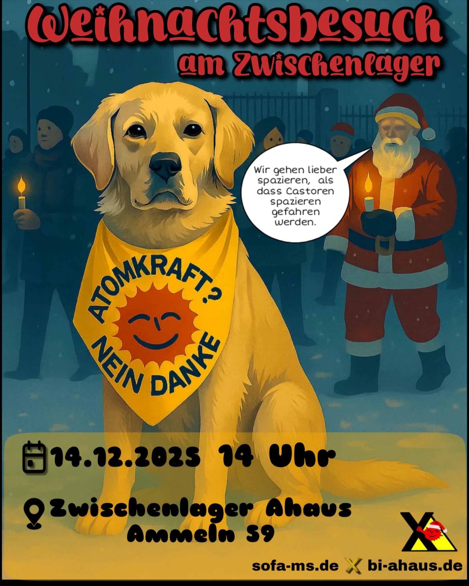 Einladung zum weihnachtlichen Sonntagsspaziergang am 14.12.2025 um 14 Uhr vor dem BZA