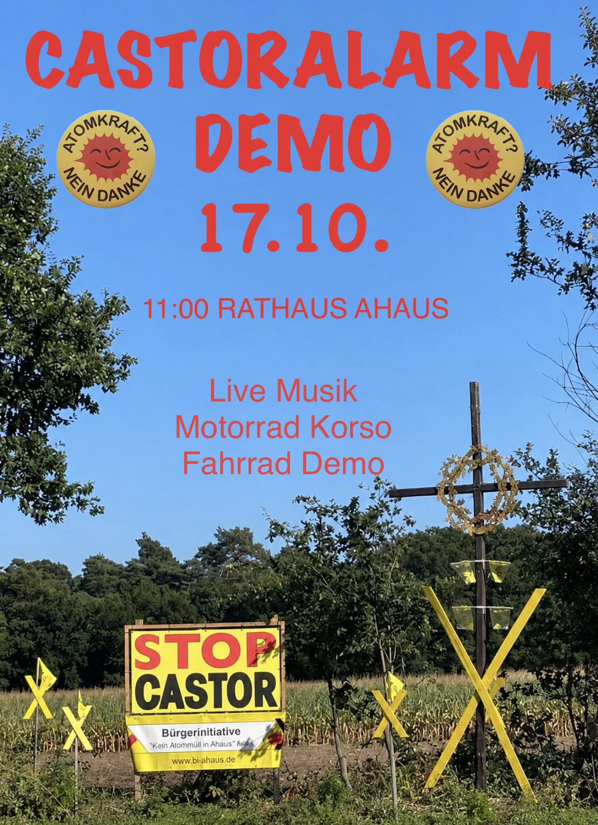 Demo am 17. Oktober um 11 Uhr am Ahauser Rathaus